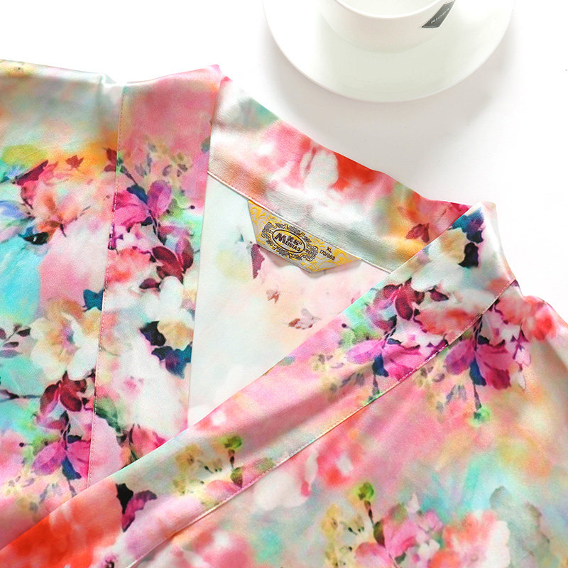 美标19姆米重磅夏季100%桑蚕丝睡裙 美标服饰宝航专卖睡裙