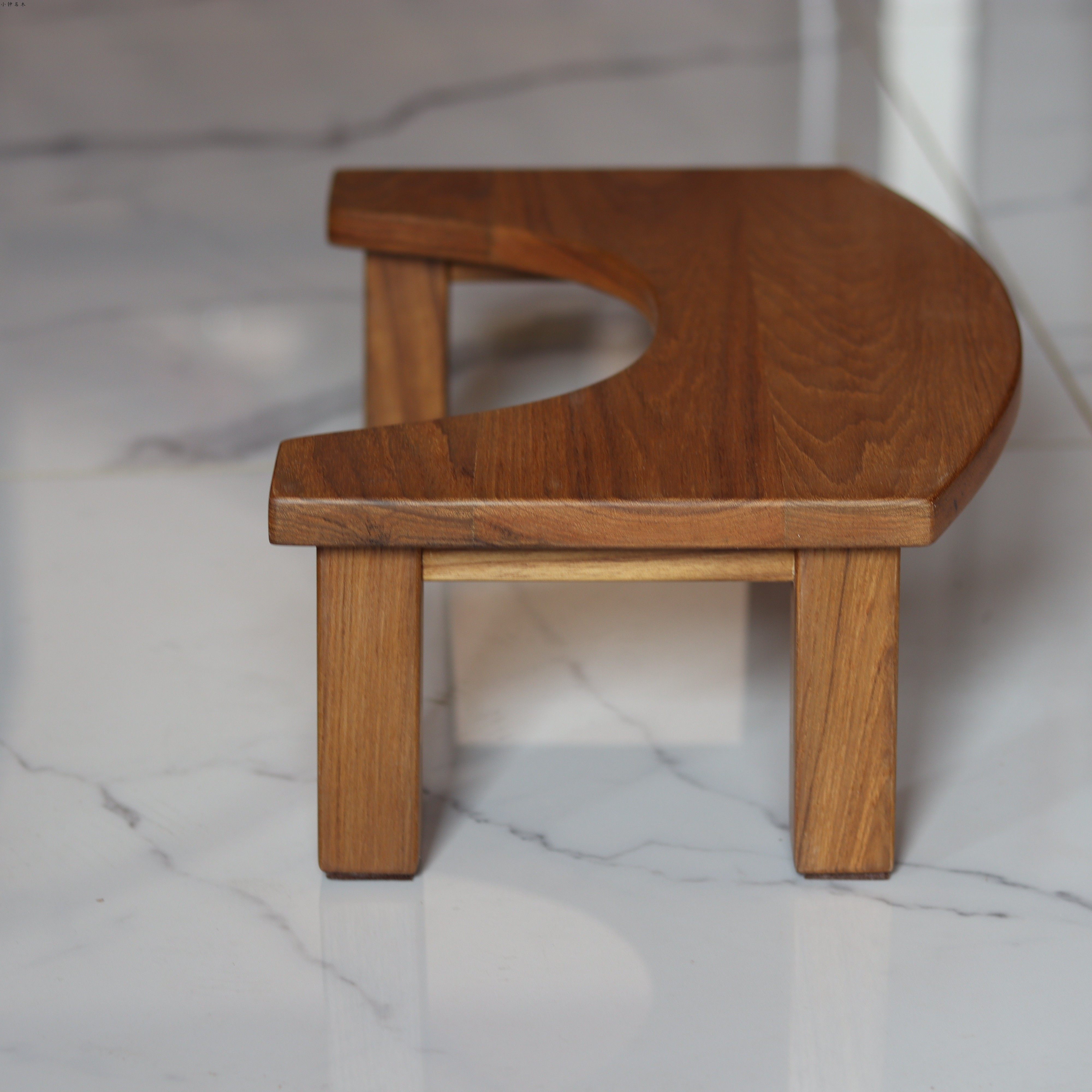 小钟 安心凳缅甸柚木实木马桶脚凳垫脚凳实木防滑儿童防霉卫生间,淘宝优惠券,粉丝福利购,淘宝优惠卷