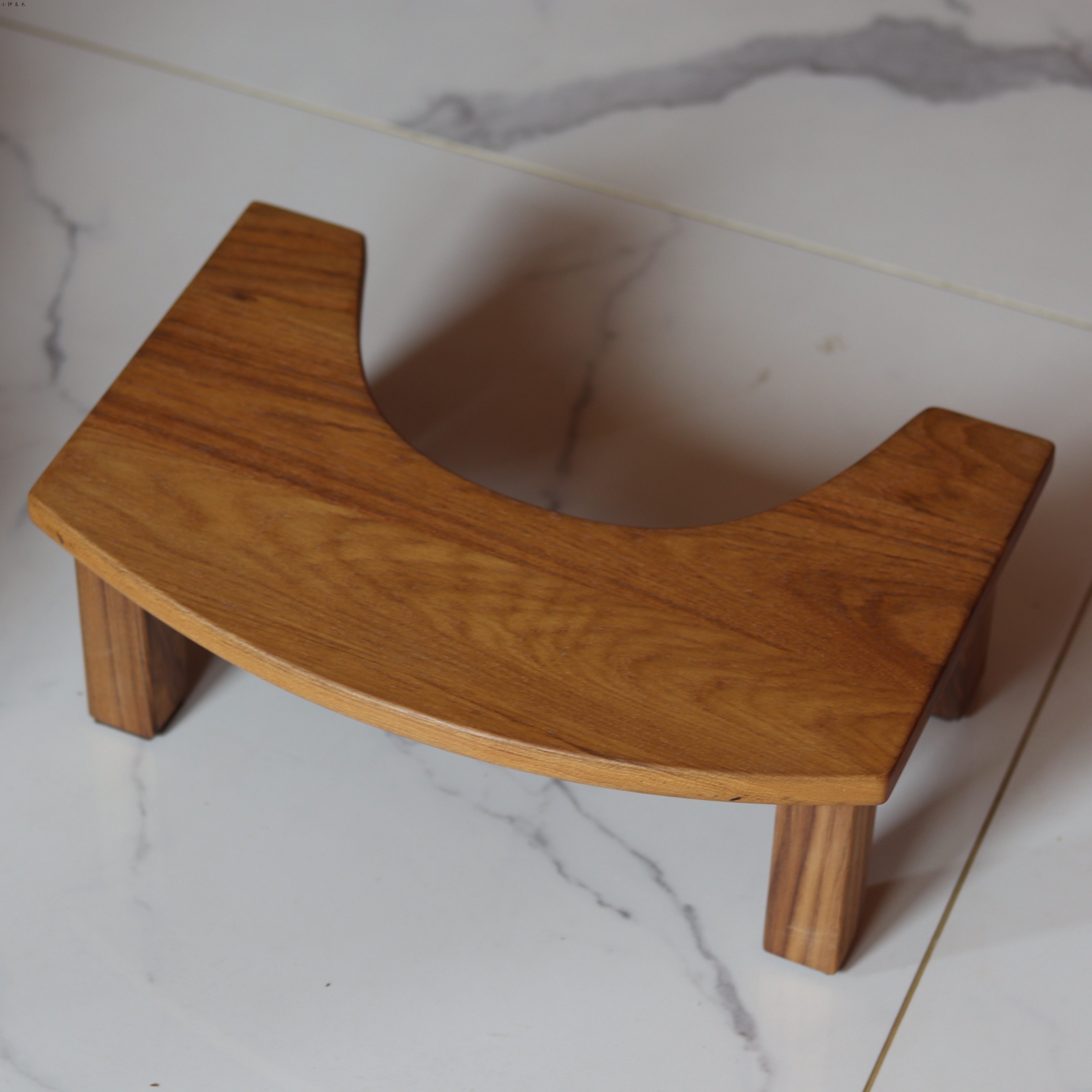 小钟 安心凳缅甸柚木实木马桶脚凳垫脚凳实木防滑儿童防霉卫生间,淘宝优惠券,粉丝福利购,淘宝优惠卷