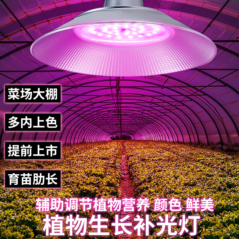 LED全光谱植物生长灯大功率 大棚蔬菜室内阳台多肉种植补光灯上色