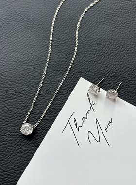 源200+！现89！玫瑰锆石项链耳钉来啦~ 太好看了 闪瞎路人系列