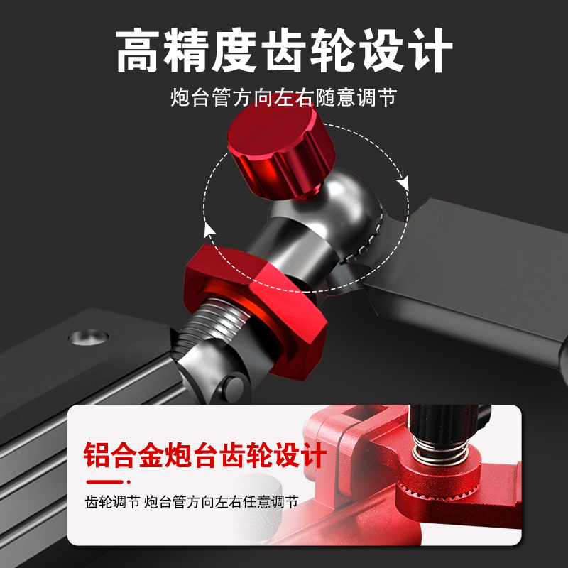 双炮台支架一拖二钓箱专用钓椅吊椅钓台钓鱼万向多功能鱼杆支架 - 图1