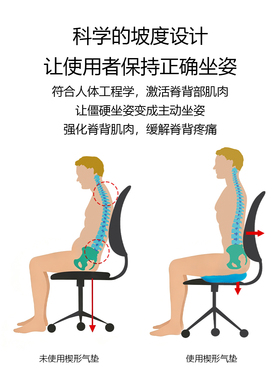TOGU专利楔形坐垫护腰办公久坐姿