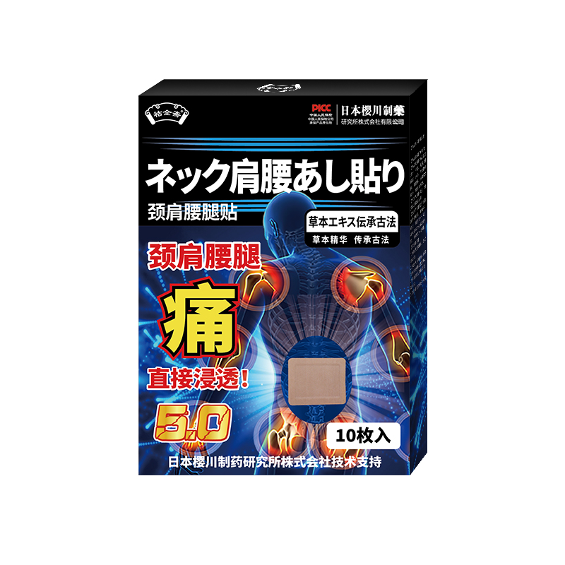 樱川制药颈肩腰腿型腰颈椎肩周关节膏药