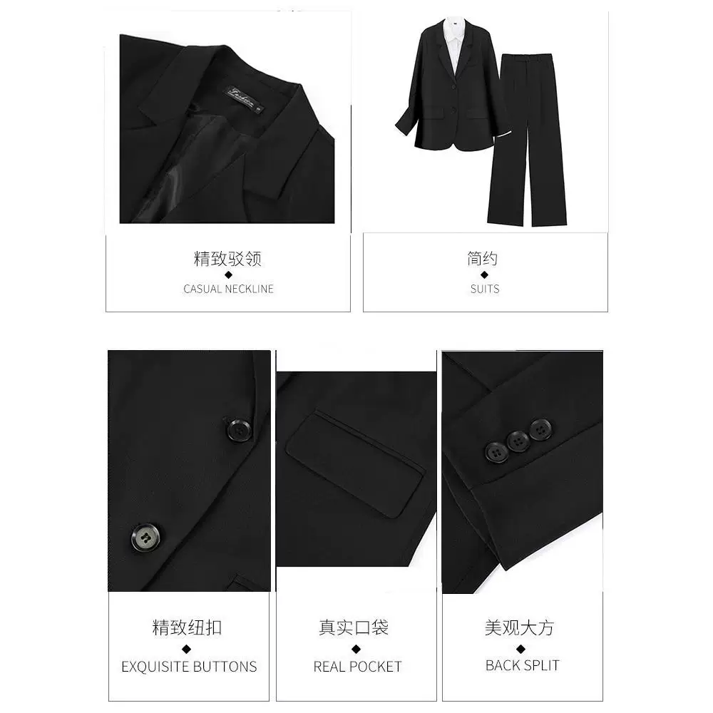 Classic suit jacket, set, for students, high-quality style