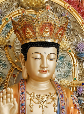 台湾纯铜天冠弥勒当来下生弥勒佛