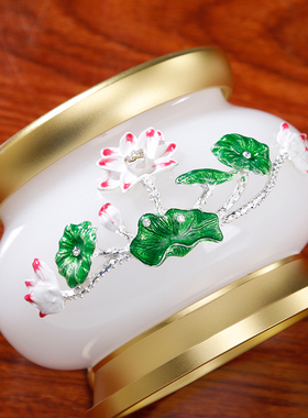 防风酥油灯烛台液体油灯琉璃玉灯