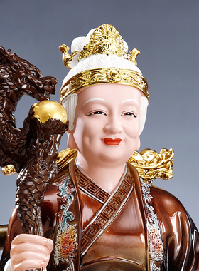 黑老太太神像家用摆件