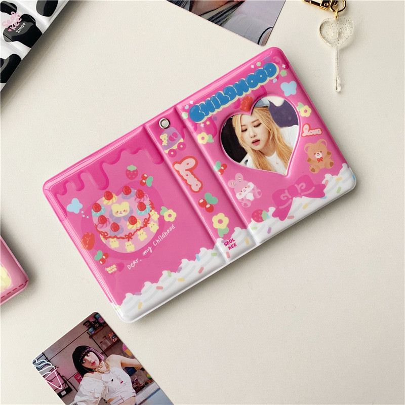 card holder kpop 3 Inch Mini Photo Album Photocard Id Holder - 图2