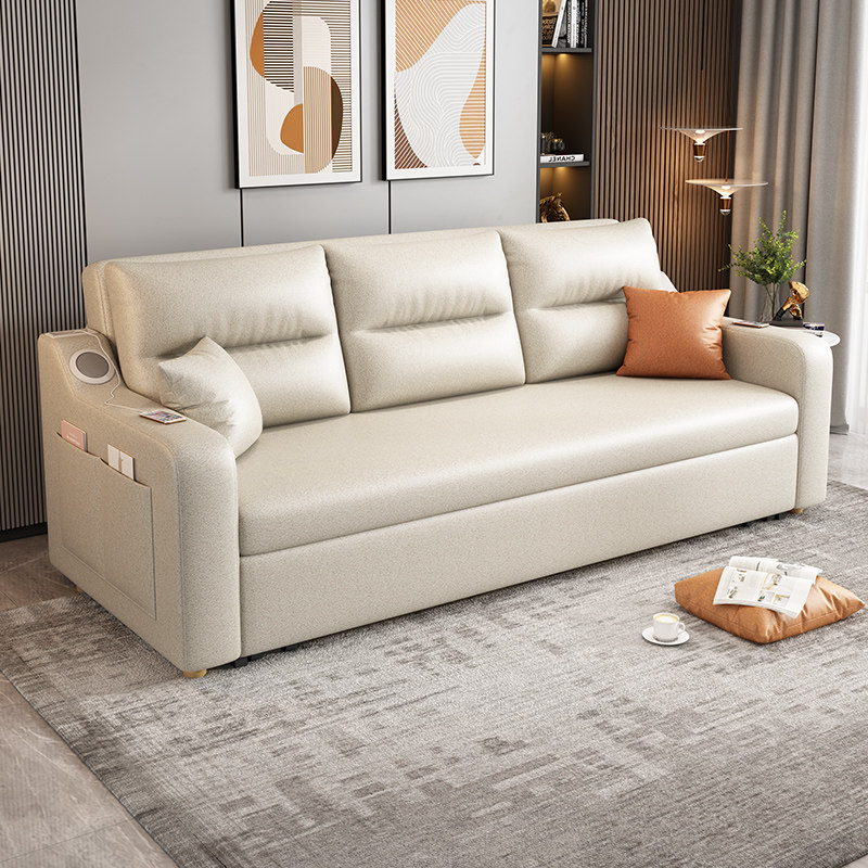 现代简约客厅可折叠储物坐卧沙发床 以梵沙发床