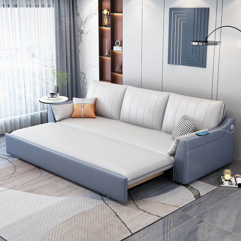 2023年新款科技客厅小户型布沙发床 以梵沙发床