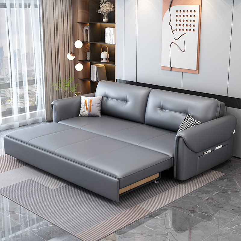 2022新款科技折叠伸缩两用布沙发床 以梵沙发床