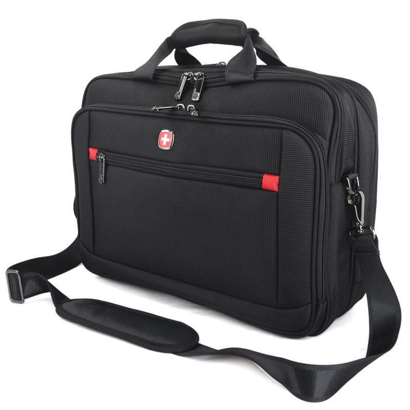瑞士军刀男士手提包牛津布公文包 书丹箱包男士包袋