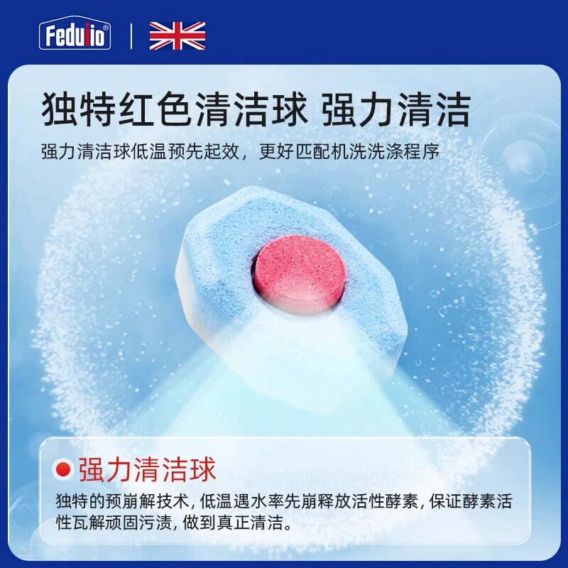 Three-in-one detergent for dishwashers