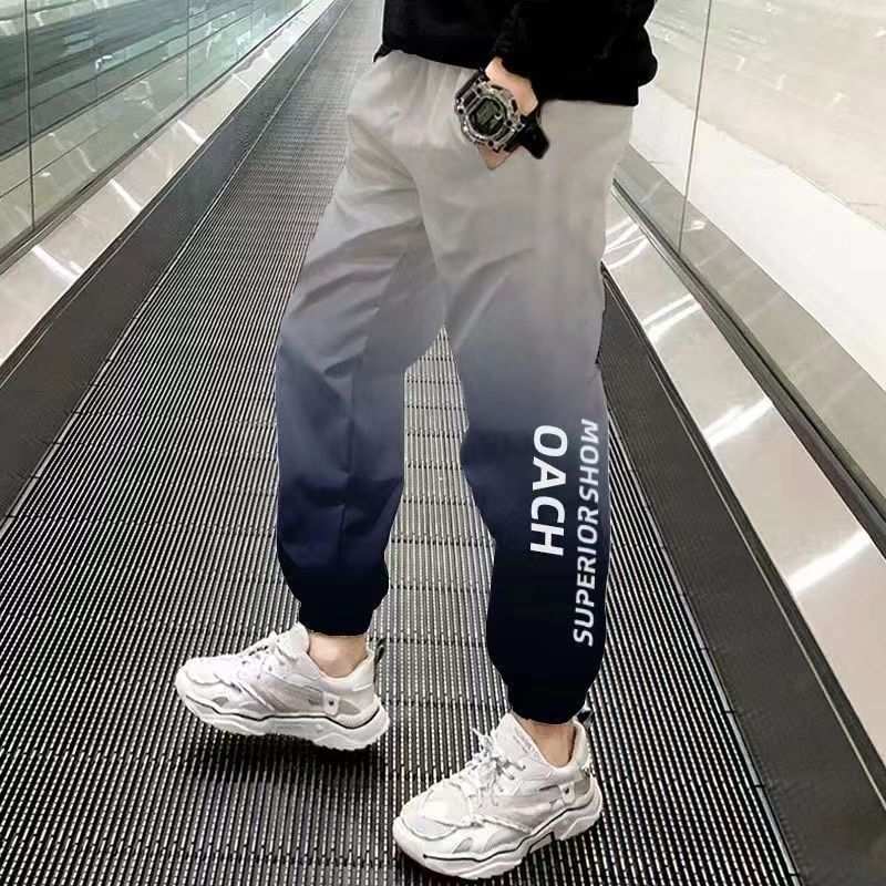 夏季薄款儿童宽松冰丝防蚊裤洋气女孩运动裤