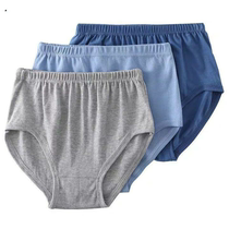 Mens panties mens briefs high-waisted pants toe comfortable breathable middle-aged and elderly underwear mens high-waisted cotton panties