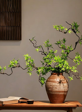 高级感仿真绿植枫叶造型装饰