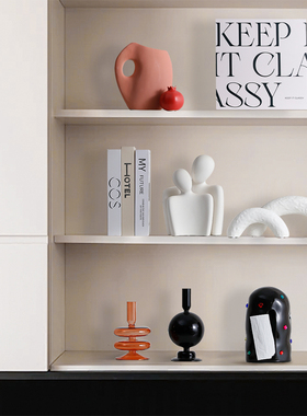 中古风侘寂高级感玄关摆件