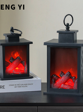 网红仿真火焰灯氛围造景壁炉摆件