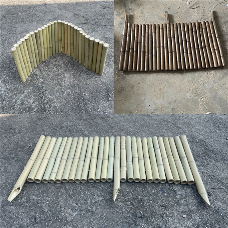 防腐矮篱笆花园插地围栏菜地草坪庭院装饰竹子护栏围墙竹栅栏