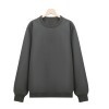 Men's round neck solid color spring and autumn sweatshirt