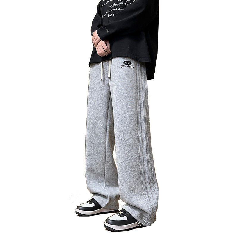 秋冬季裤子加绒男孩初中高中学生宽松休闲长裤青少年大童运动卫裤,淘宝优惠券,粉丝福利购,淘宝优惠卷