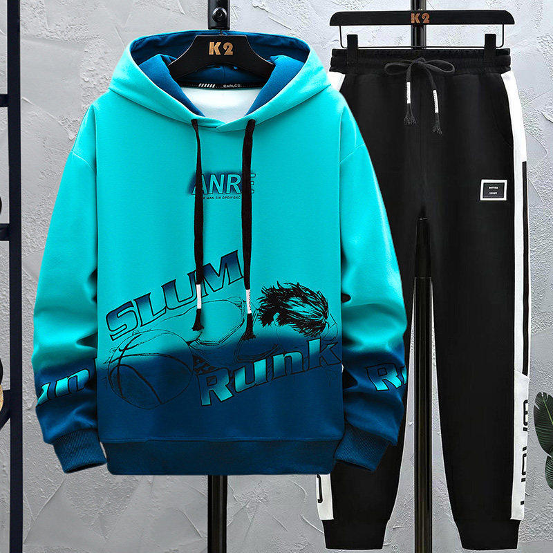 秋冬季青少年卫衣加绒男孩外套高中初中学生潮流帅气大童运动套装,淘宝优惠券,粉丝福利购,淘宝优惠卷