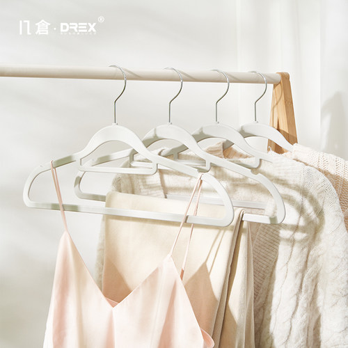 几仓无痕衣架家用挂衣撑防滑不起包防肩角晾衣服架衣柜超薄晾挂架 - 图2