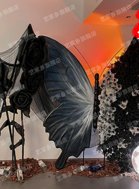 艺家乡网红出片拍照蝴蝶翅膀道具