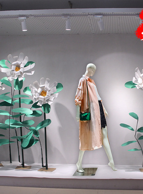 仿真栀子花摆件装饰品美陈布置