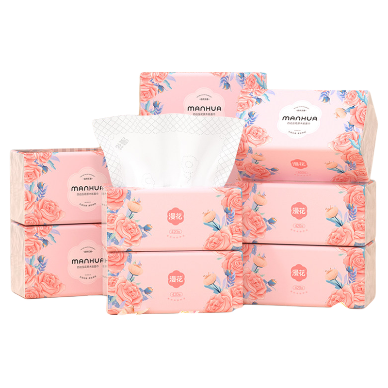 漫花纸巾抽纸整箱20大包湿水不易破柔韧之选加厚柔软家用餐巾纸,淘宝优惠券,粉丝福利购,淘宝优惠卷