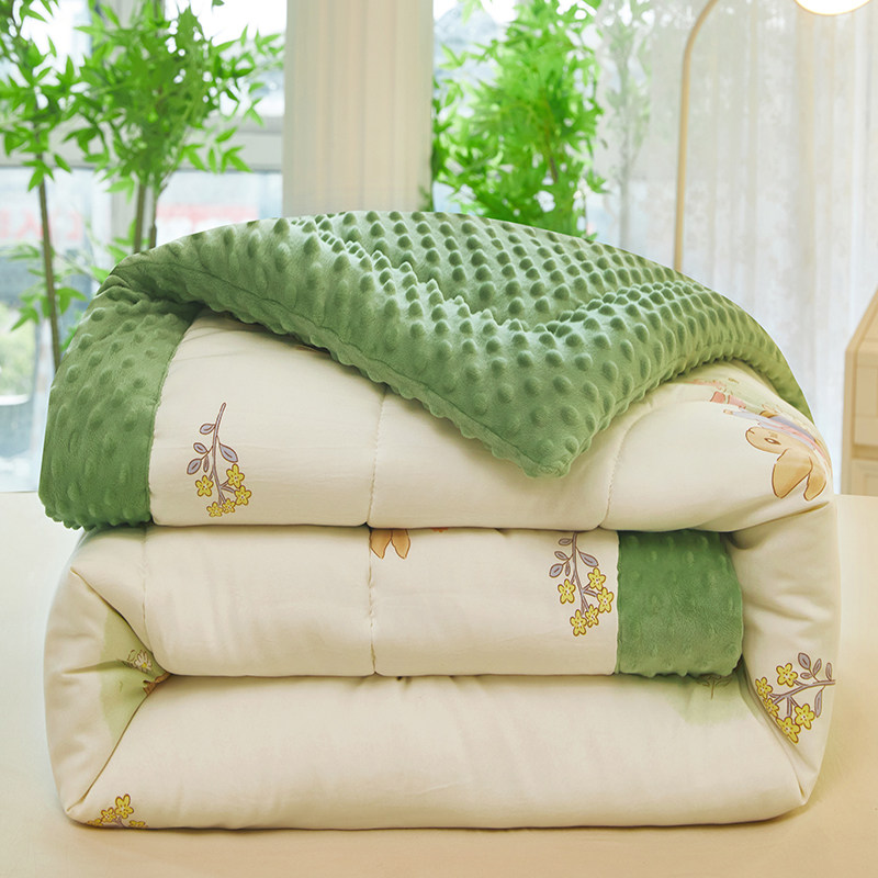 开学季学生被A类水洗棉豆豆被按摩被豆豆毯春秋被宿舍冬被芯四季,淘宝优惠券,粉丝福利购,淘宝优惠卷