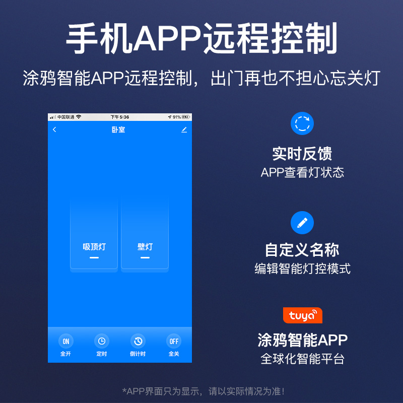 智精灵天猫精灵小爱小度wifi智能开关控制面板触摸零火版全屋灯光 - 图2