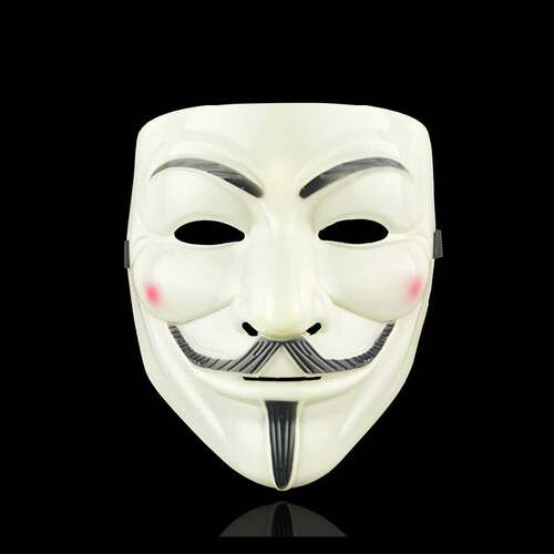 Movie Cosplay V for Vendetta Hacker Mask Anonymous Guy Fawke - 图1