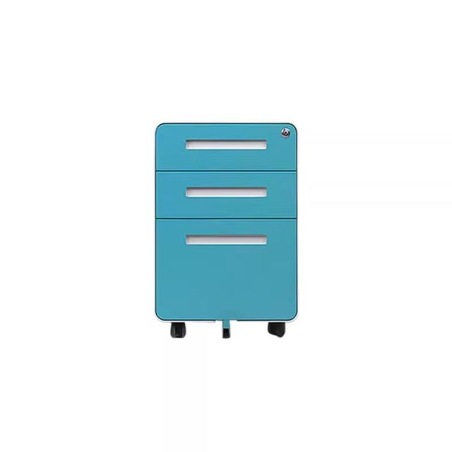 Drawer storage cabinet Iron short cabinet Information file cabinet movable cabinet office desk