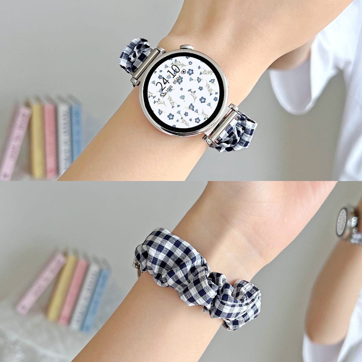 适用小米watchs4手表带链新款发圈s3智能手表xiaomi watchs2创意表链夏天s1运动color女款手链41mm小香风女生 - 图0