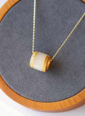 镶嵌时尚风大气招财转运吊坠项链