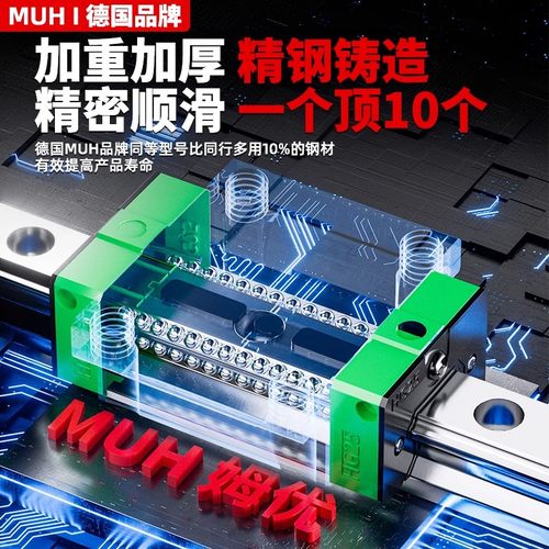 德国直线导轨滑块滑轨线轨方轨滑台HGH15 20 25 30 35 HGW 45 CA - 图0