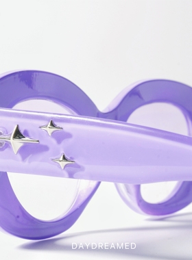 马卡龙色果冻质感猫眼太阳眼镜