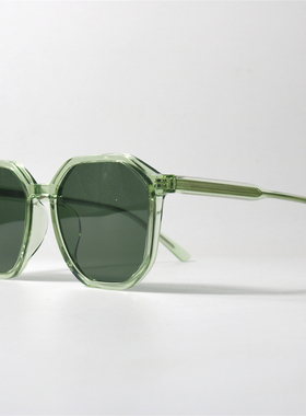小清新森林绿UV400可配近视墨镜