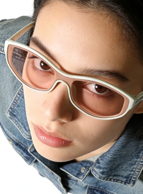 猫眼连体一片式UV400防晒墨镜