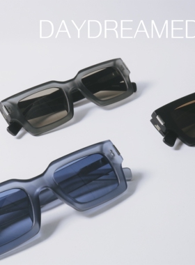 磨砂质感方形UV400极简风格墨镜