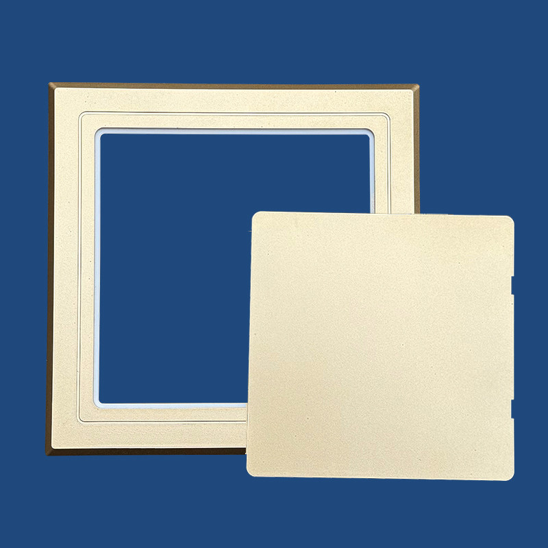 通用型平贴式检修口粘贴式自粘下水管盖板检查孔免打孔管道装饰盖-图2