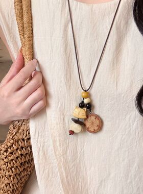 新中式项链民族风项饰吊坠小熊