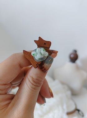 弥亦「背着骨头回家的阿黄」原创vintage手工戒指小众复古指环