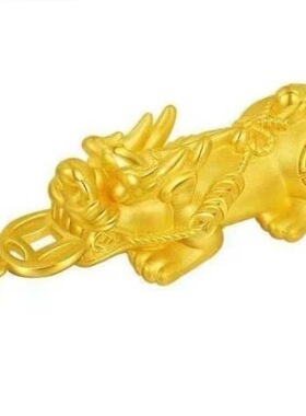 新款金色貔貅吊坠男女通用