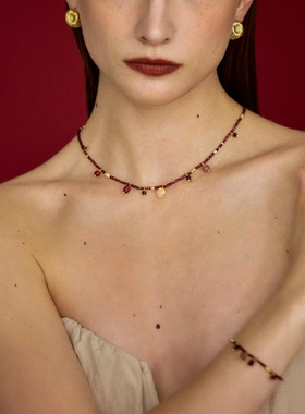 【新品】Wens石来运转美拉德彩宝毛衣链叠戴女新年生日礼物