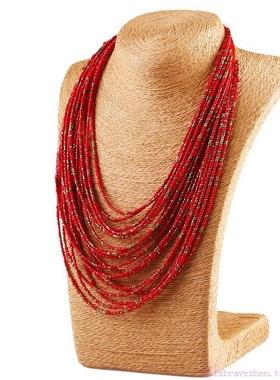 民族风米珠多层女项链百搭毛衣链配饰 necklace womenjewelry
