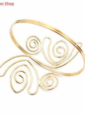 手镯手臂手镯新袖口印度覆古趋势黄金金属A