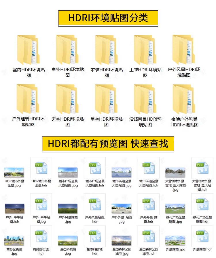 HDRI环境光贴图库天空HDR格式合集3Dmax素材su高清无水印外景全景 - 图1